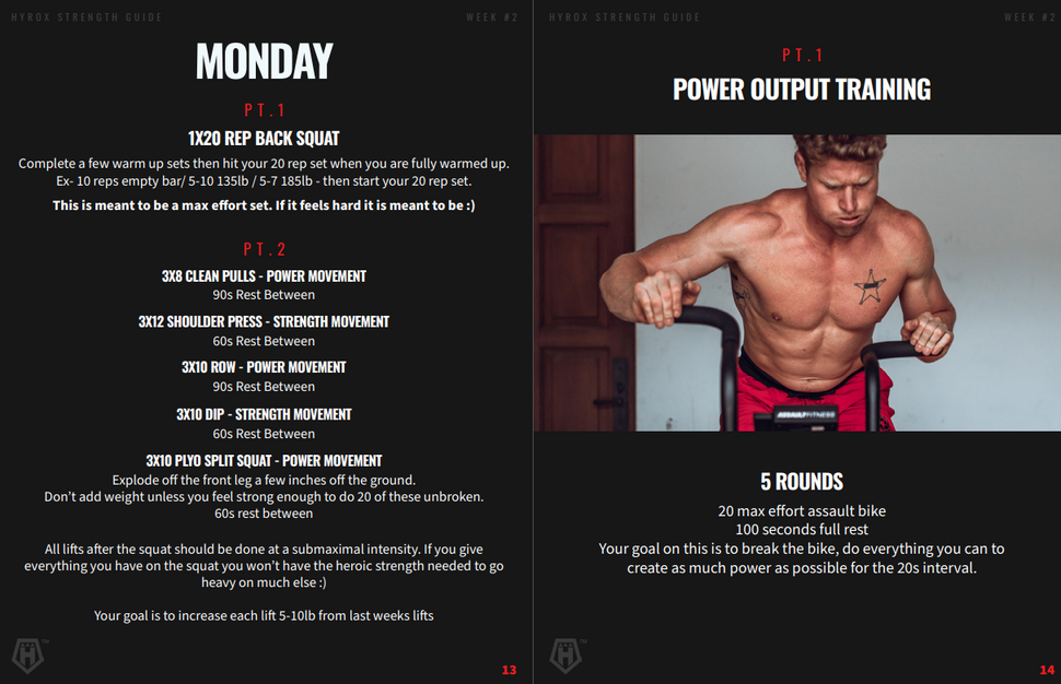 HYROX TRAINING PDFs Hunter's Academy of Strength